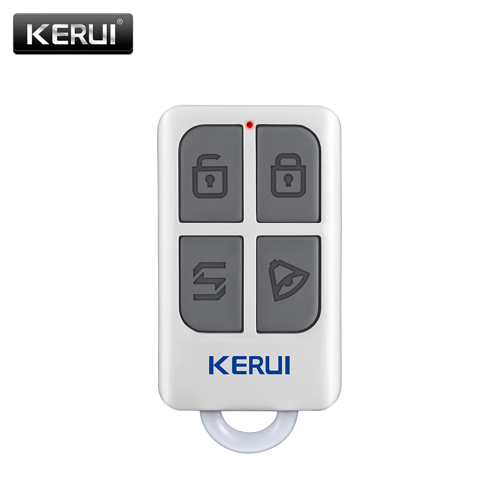 Home Security With Monitoring - Kerui-ポータブルワイヤレスリモコン,高速,4ボタン,wifiキーホルダー,gsm,ホームセキュリティ用アラームシステム