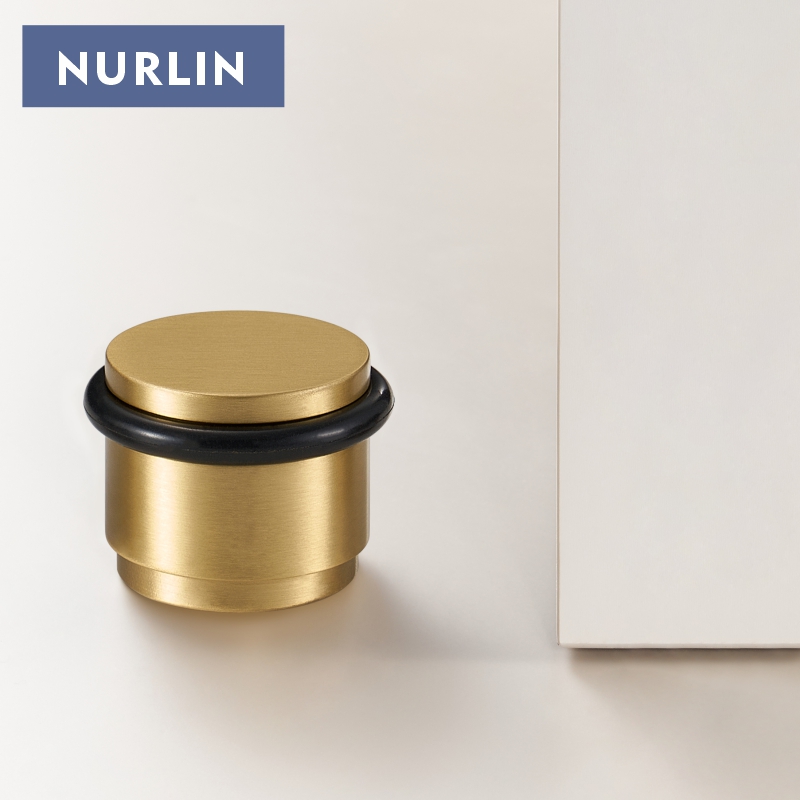 Door Chain Guard - Nurlin-真ちゅう製のドアストッパー,バスルーム,屋内と屋外のドア,頑丈なゲート,新しい構造,マットゴールド,アンティークブロンズ,ニッケル
