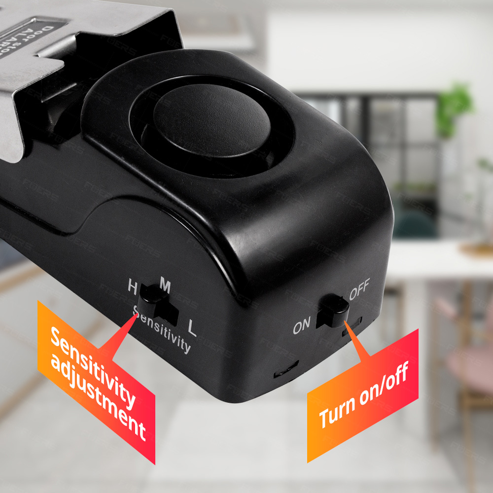 Home Security Business - FUERS ドアストップアラームシステム 120dB 大音量 ワイヤレス ホームセキュリティ