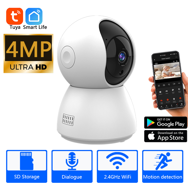 Home Security Monitoring Service - HD 4MP Tuya スマートミニ WiFi IP