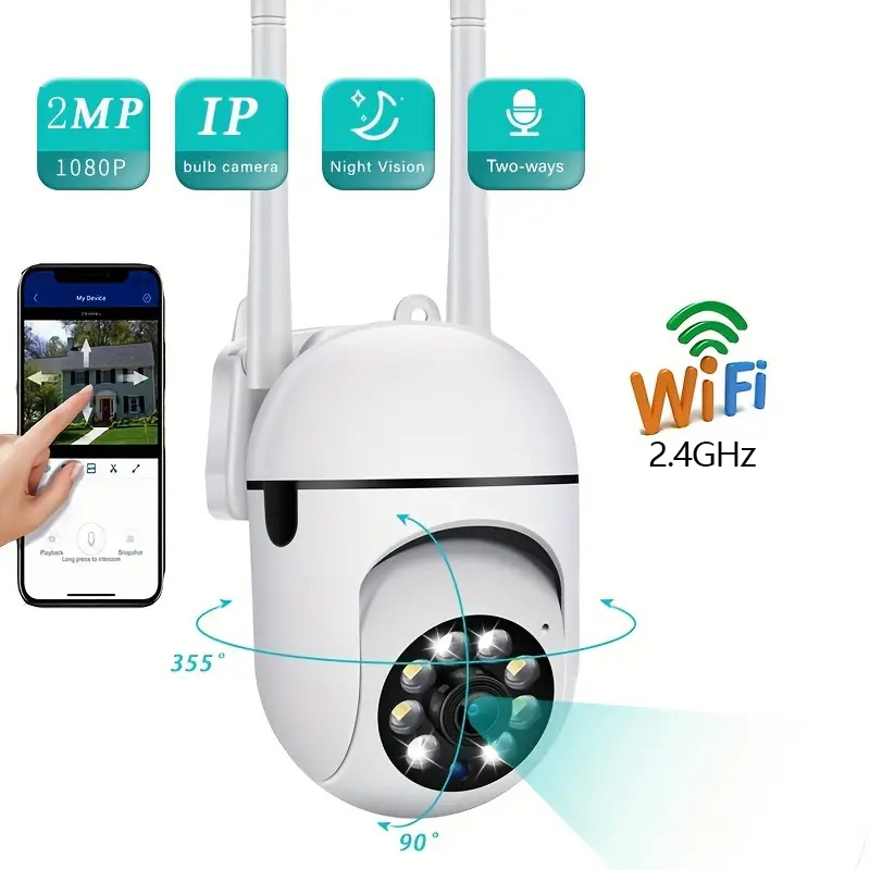 Home Security La - A7 ワイヤレス監視カメラ 360 度インターホン 1080P ホームセキュリティカメラ