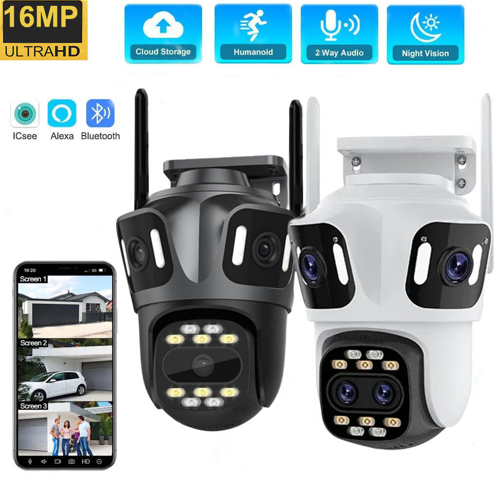 Home Security Monitoring Service - Uzoom 10K 16MP 屋外 PTZ WIFI