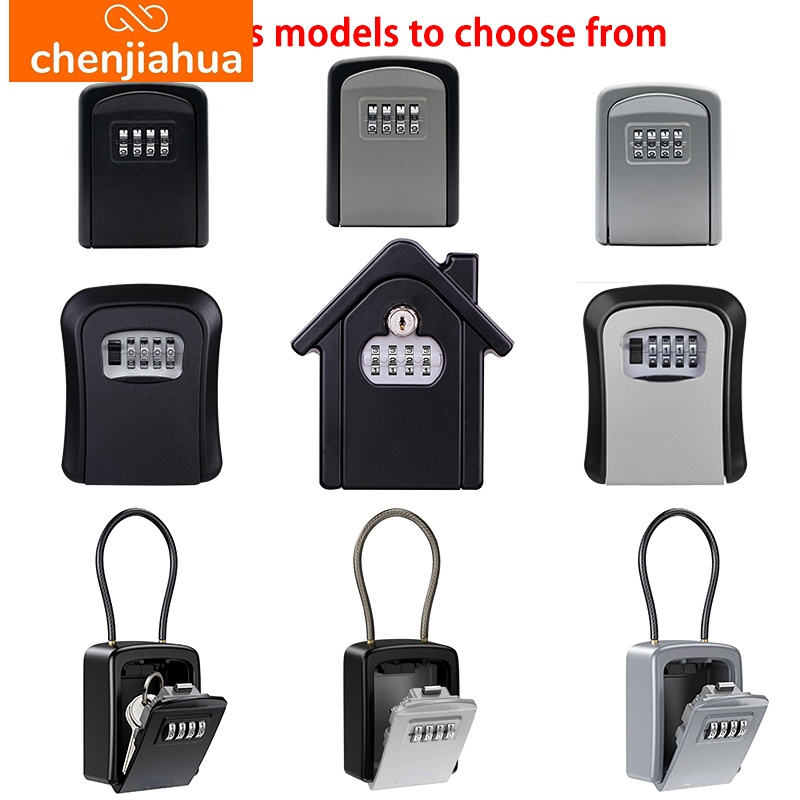 Home Security Tips - 壁掛けキー収納秘密ボックスオーガナイザー 4 桁組み合わせパスワードセキュリティコードロックキーなしホームキー金庫