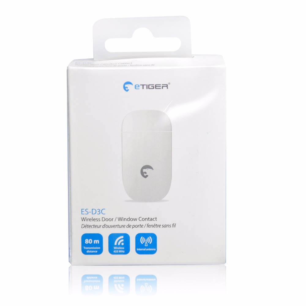 Window Alarm Sensor - ETIGER ES-D3C ワイヤレスドア/窓 433MHz 接触警報器 ETiger