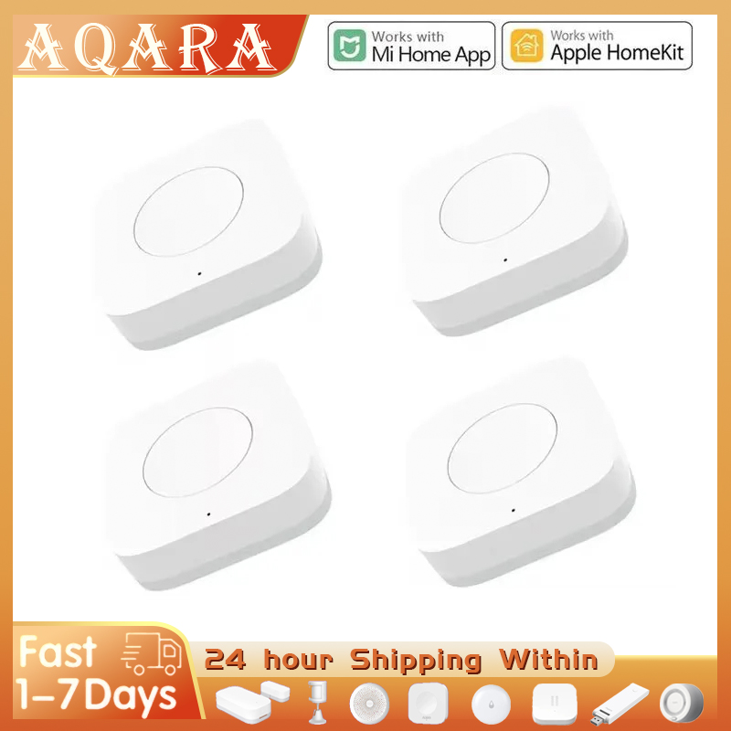 Home Security Xiaomi - AqaraスマートスイッチセンサーキーコントロールボタンZigbeeワイヤレススイッチワンキーコントロールボタンホームセキュリティXiaomi Mijiaアプリ対応