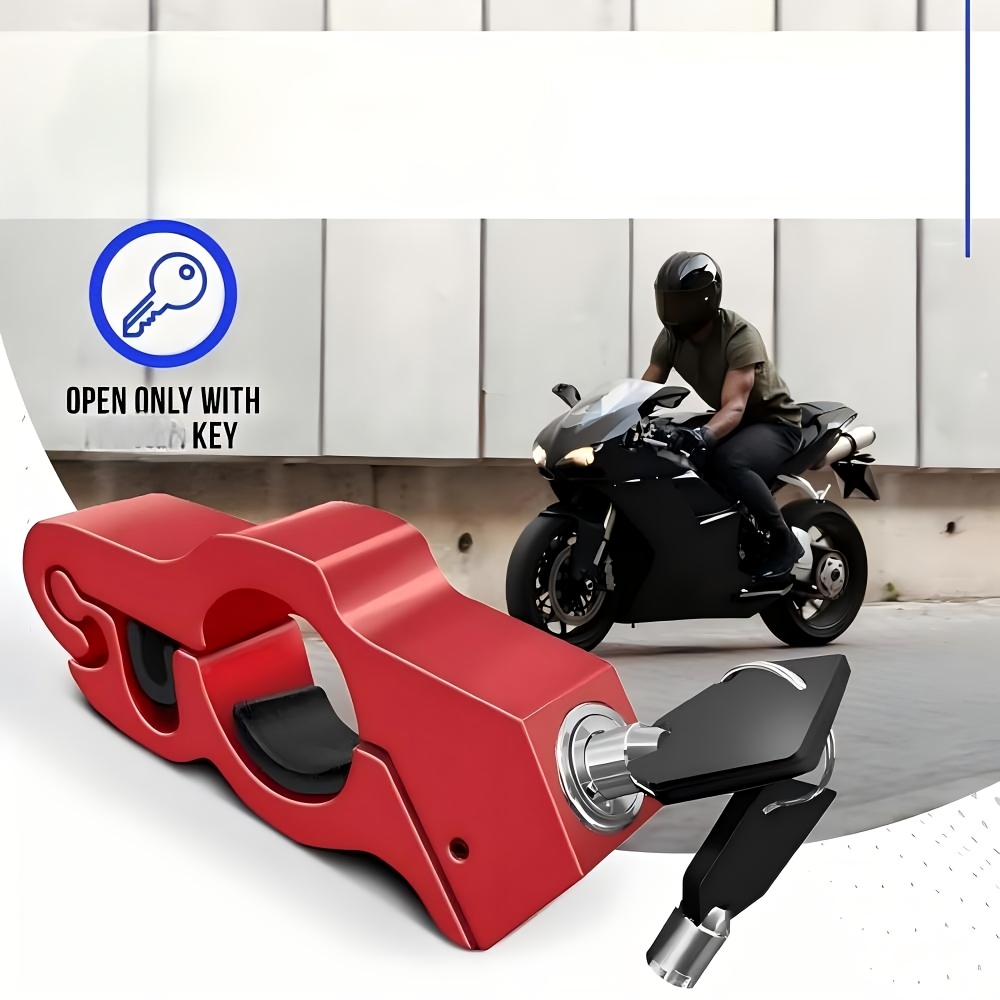 Home Security Battery - アルミ合金オートバイハンドルバーポータブルスロットルブレーキロックバッテリー不要セキュリティバイク電動スクーター自転車安全