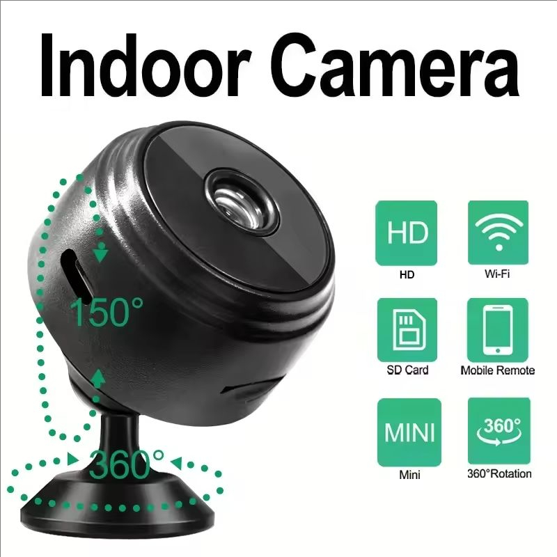 1080P HD WiFiミニカメラ ワイヤレス暗視機能付き - Home Security La のレビューと価格
