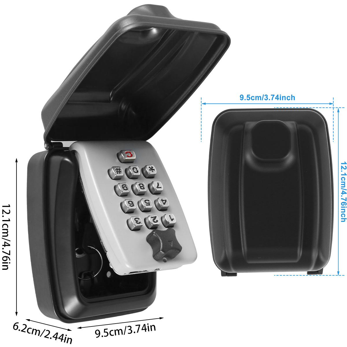 キーロックボックス 壁掛け秘密コード セキュリティキー金庫  - Home Security Tips のレビューと価格