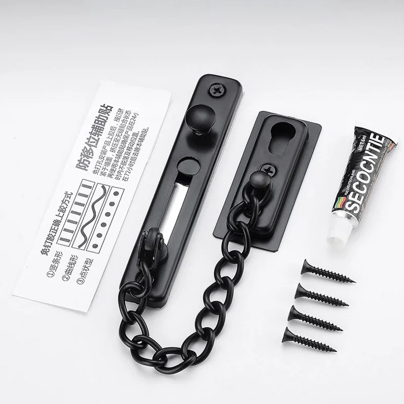ドアチェーンロック ステンレス製セキュリティチェーンガード  - Door Chain Guard のレビューと価格