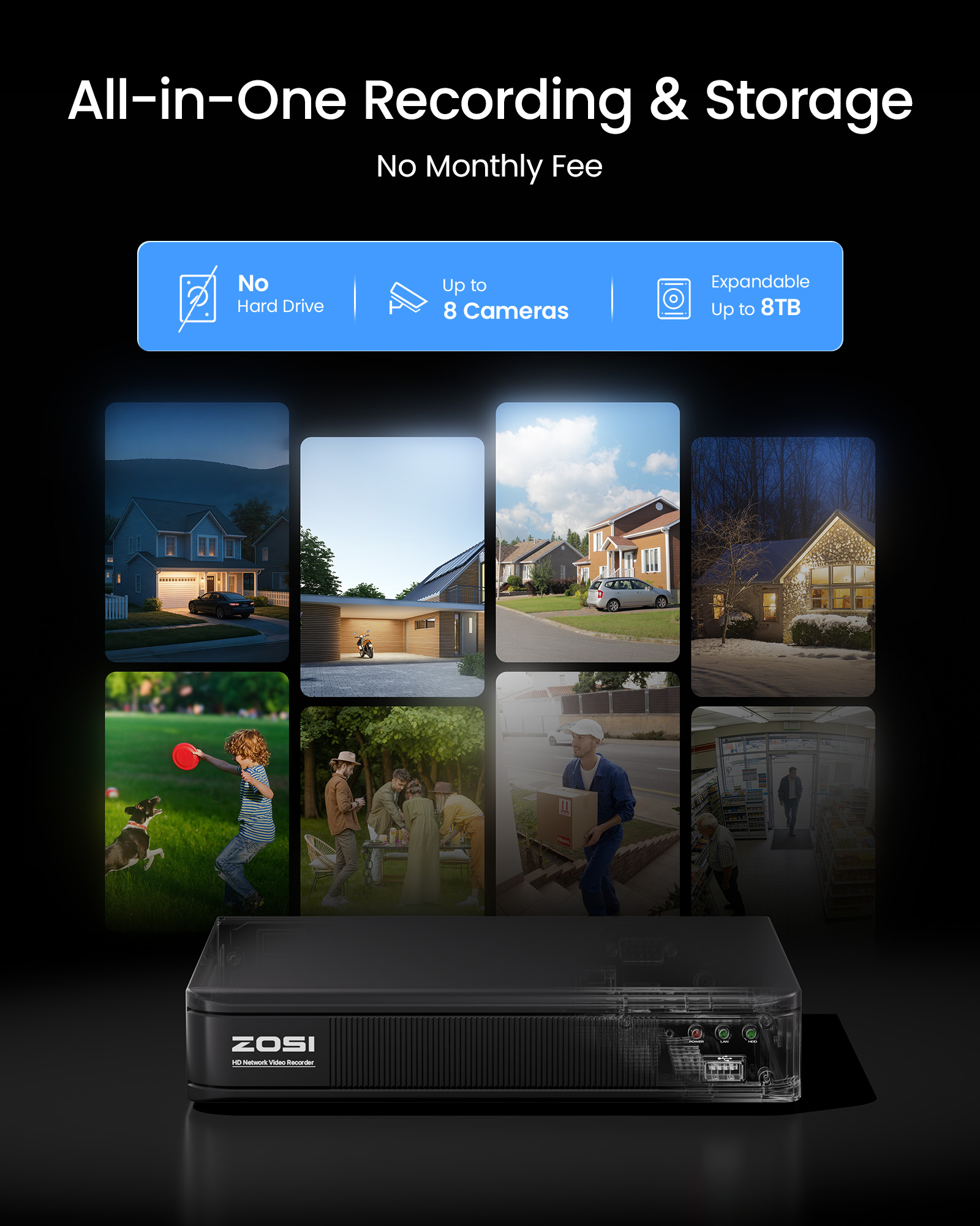 ZOSI 3K Lite 有線CCTVセキュリティカメラシス - Home Security And Camera System のレビューと価格