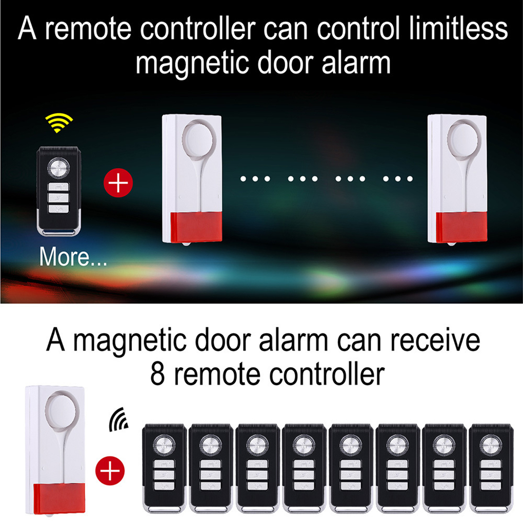 盗難防止アラーム 110db 大音量のドアと窓のアラーム ワ - Window Alarm Sensor のレビューと価格