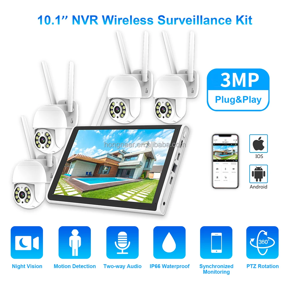 2026年 ホンナール 3MP 4チャンネル WiFi ホー - Home Security And Camera System のレビューと価格