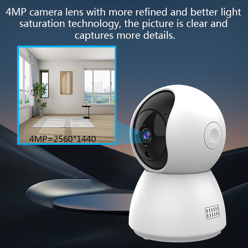 HD 4MP Tuya スマートミニ WiFi IP カメラ - Home Security Monitoring Service のレビューと価格