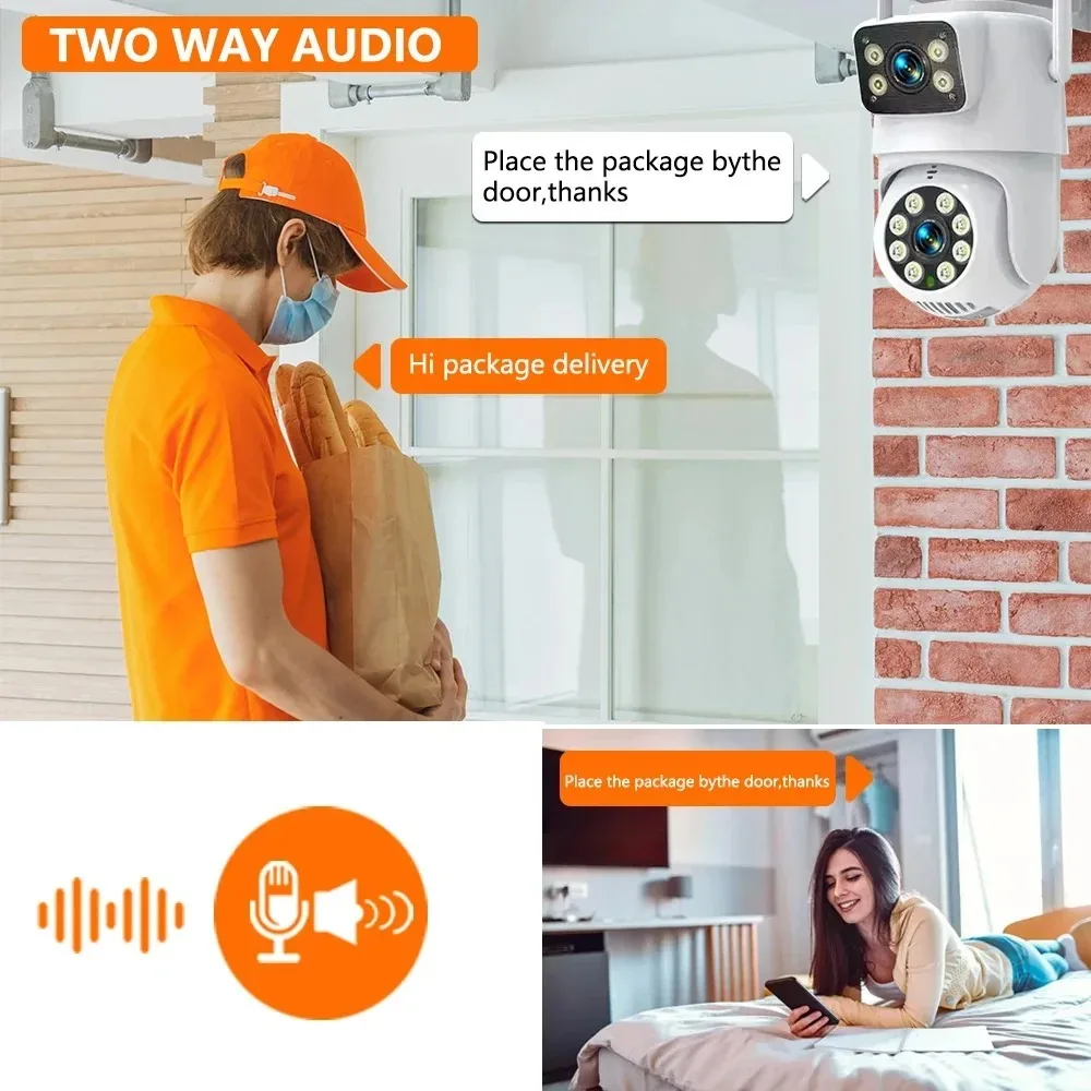10チャンネルCCTVセキュリティ4KデュアルレンズPTZカ - Home Security With Monitoring のレビューと価格