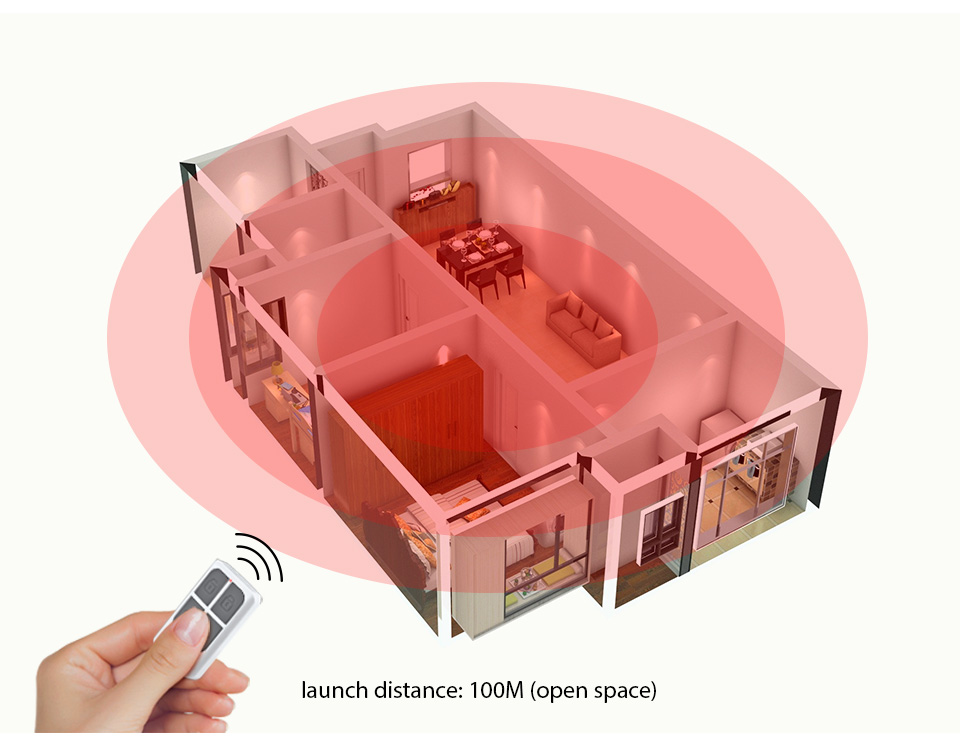 RC531 ワイヤレスポータブルリモコン 4ボタンキーチェー - Home Security With Monitoring のレビューと価格