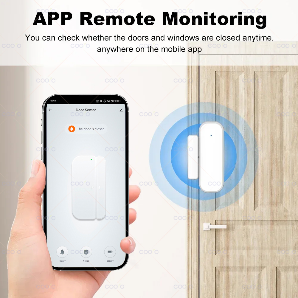 Zigbee 3.0 ドア窓センサースマートセキュリティアラ - Window Alarm Sensor のレビューと価格