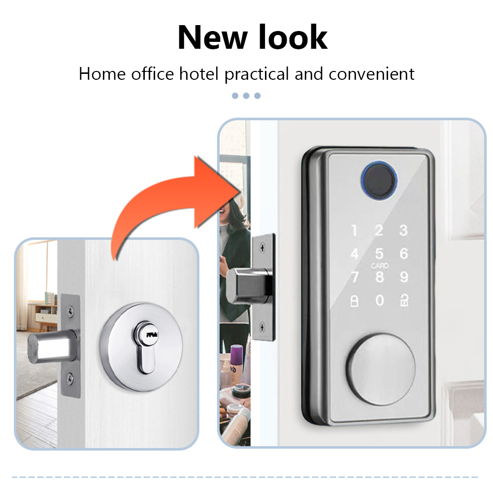 Tuya スマートドアロック指紋アクセス制御ホームセキュリテ - Home Security Battery のレビューと価格