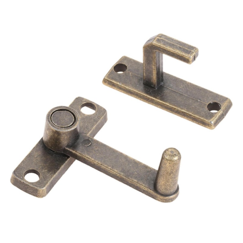 1 セットブロンズスライディングウィンドウドアロックハンドル - Door Chain Guard のレビューと価格