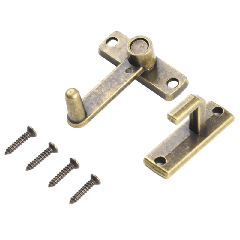 1 セットブロンズスライディングウィンドウドアロックハンドル - Door Chain Guard のレビューと価格