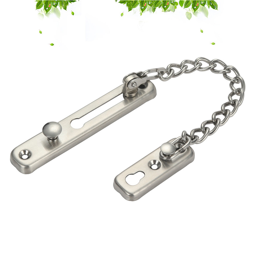 耐久性のあるステンレス製ドアチェーン、厚みのある安全ピンボル - Door Chain Guard のレビューと価格