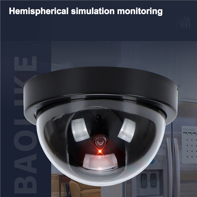 B63B-3X ダミー偽監視ドームカメラ、点滅LED付き、本 - Home Security Business のレビューと価格