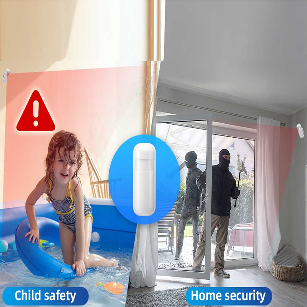 433MHZ PIR センサーホームアラームモーションアラー - Home Security Battery のレビューと価格