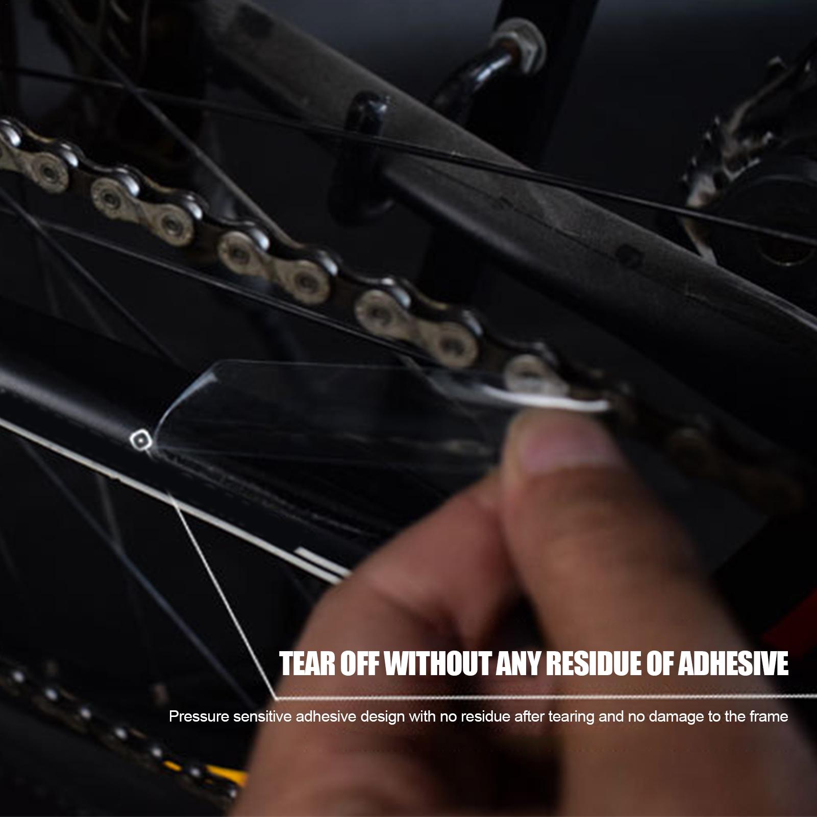 自転車チェーン保護ステッカー透明自転車チェーンステープロテク - Door Chain Guard のレビューと価格