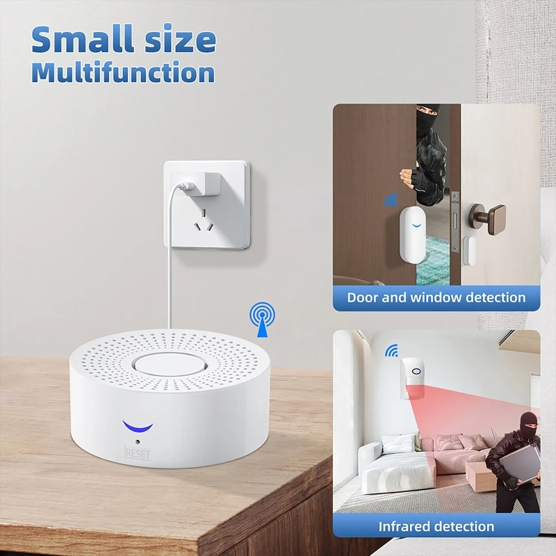 433MHz スマートホーム Tuya WiFi ドアセンサ - Window Alarm Sensor のレビューと価格