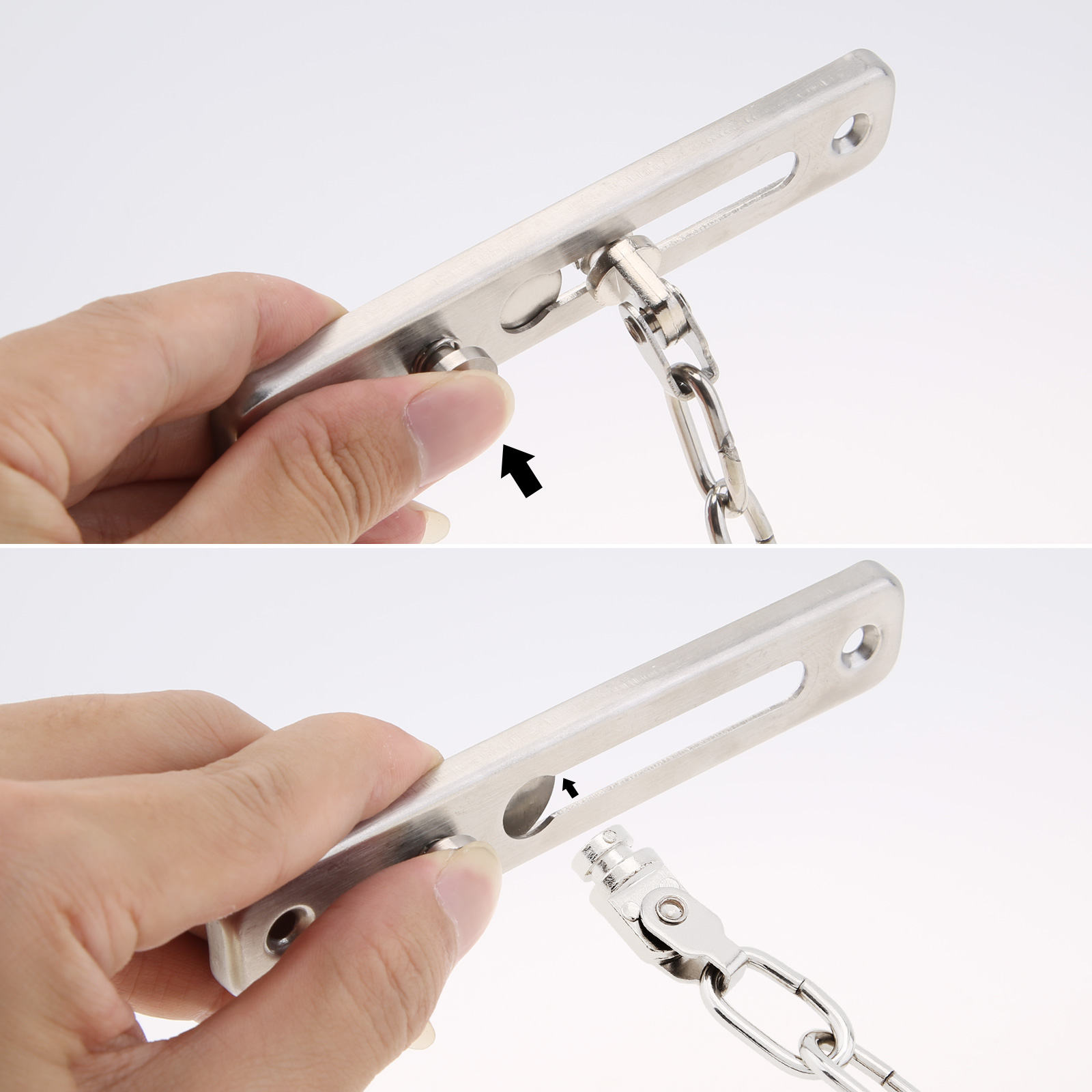 頑丈なセキュリティドアスライディングチェーンロック安全パンチ - Door Chain Guard のレビューと価格
