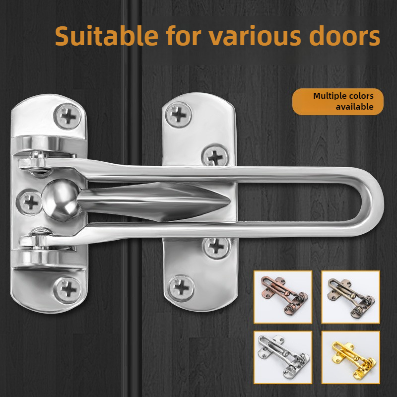 玄関ドアセキュリティ安全ホームハスプロック強力耐久性ホームチ - Door Chain Guard のレビューと価格