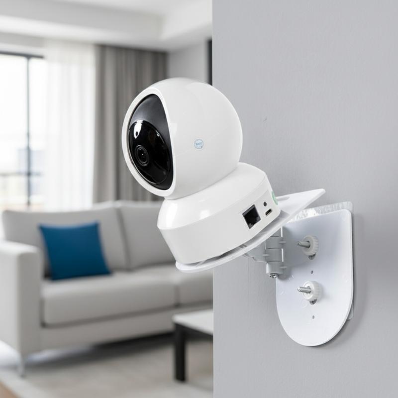 壁掛け式L字型PTZカメラブラケット、接着ベース付き、穴あけ - Home Security Tips のレビューと価格