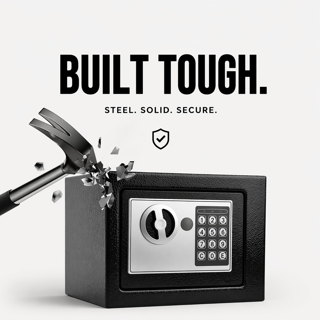 全鋼製電子デジタルキーパッドセーフボックスデュアルパスワード - Home Security Tips のレビューと価格