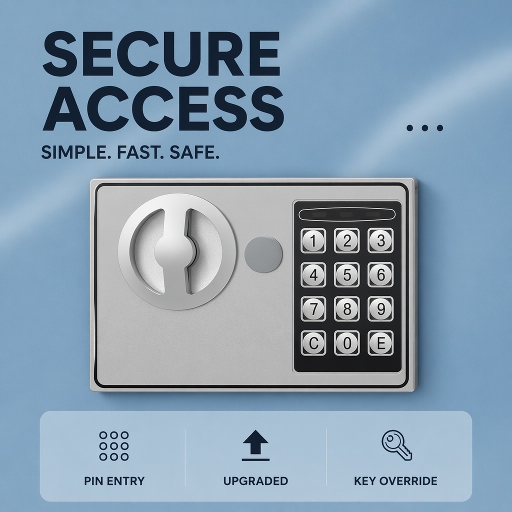 全鋼製電子デジタルキーパッドセーフボックスデュアルパスワード - Home Security Tips のレビューと価格