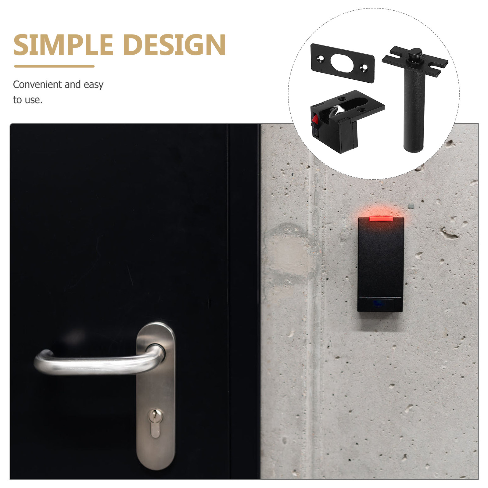 1 セット隠しステンレス鋼ドアチェーンロック盗難防止安全ガー - Door Chain Guard のレビューと価格
