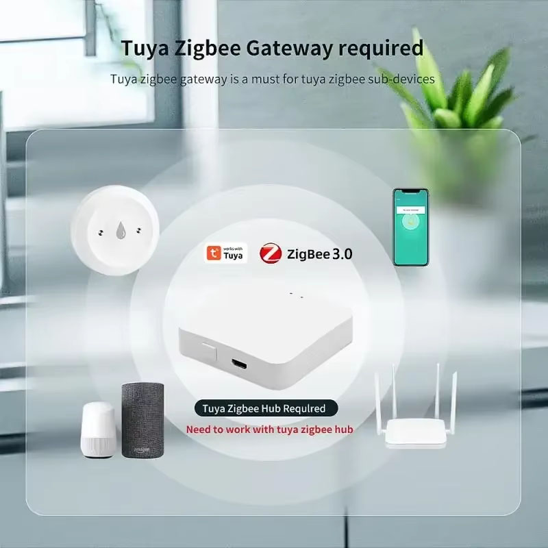 Tuya ZigBee 3.0 スマート水漏れセンサーオーバ - Home Security With Monitoring のレビューと価格