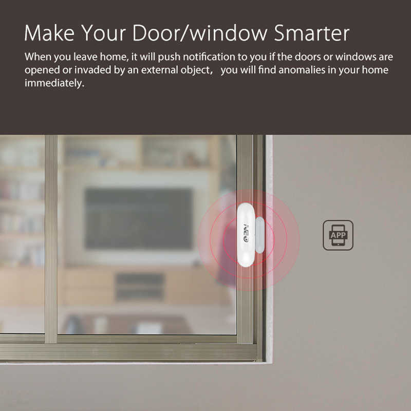 Tuya WiFi ドア&窓センサー インテリジェントワイヤ - Window Alarm Sensor のレビューと価格