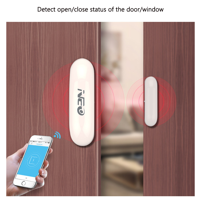インテリジェントワイヤレスドア磁気検出器アラーム Tuya  - Window Alarm Sensor のレビューと価格