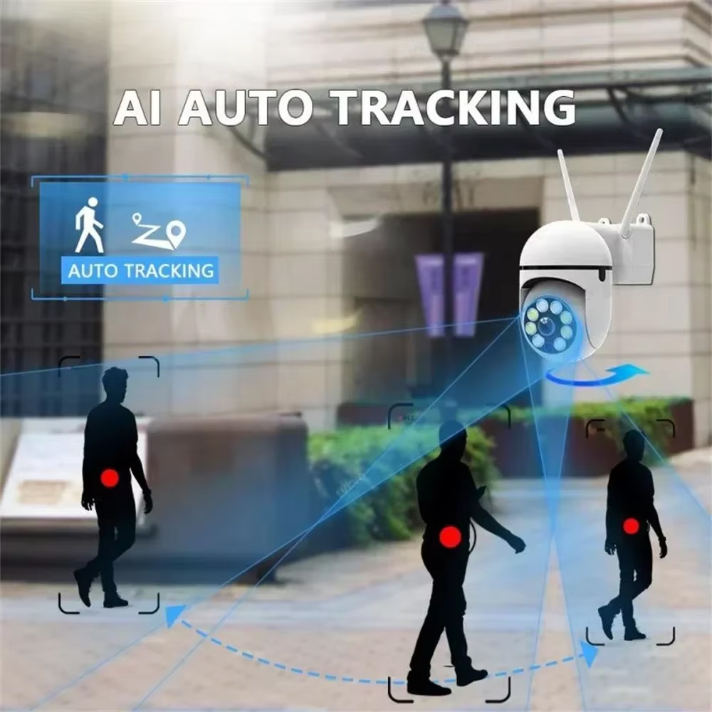 3MP WiFi カメラホーム PTZ IP カメラカラーナ - Home Security Monitoring Service のレビューと価格