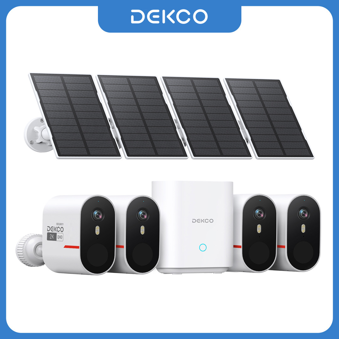 Dekco 3MP WiFiソーラーカメラシステム 4カメラ - Home Security And Camera System のレビューと価格