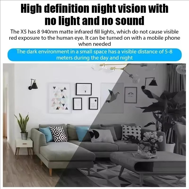 ミニ X5 カメラワイヤレス 1080P 監視セキュリティビ - Home Security La のレビューと価格