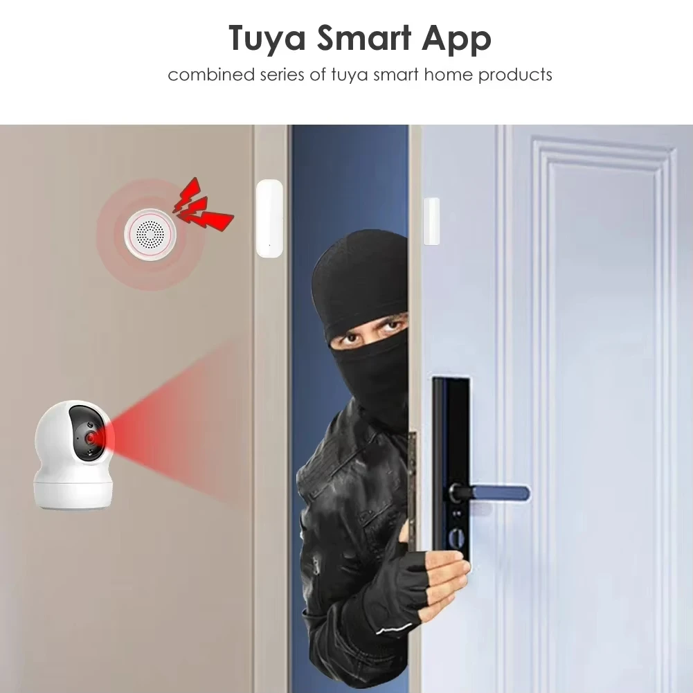 Tuya Zigbee/WiFi 磁気ドア/窓センサー 開閉 - Window Alarm Sensor のレビューと価格