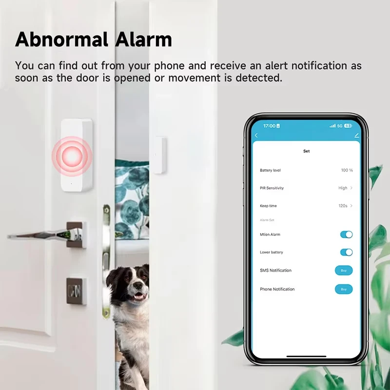 Tuya Zigbee/WiFi 磁気ドア/窓センサー 開閉 - Window Alarm Sensor のレビューと価格