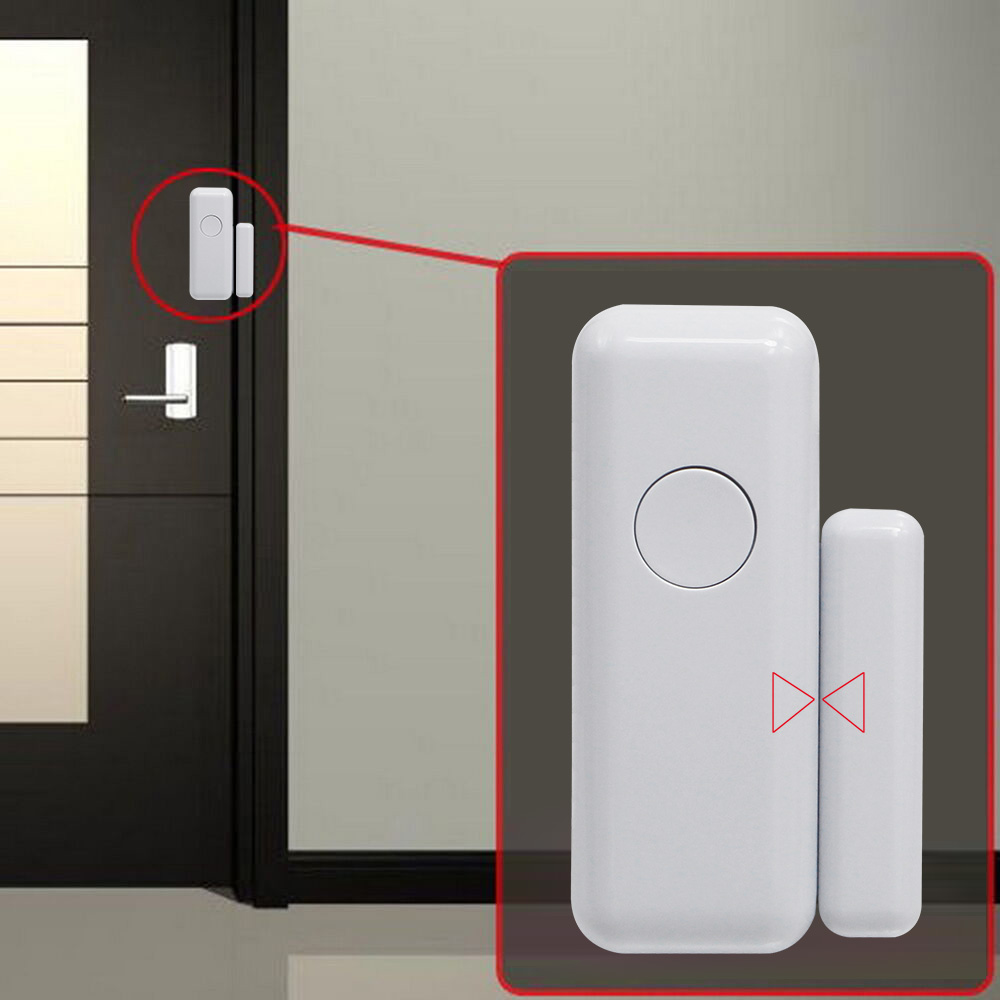 433mhz ワイヤレス窓ドア磁気警報センサードア検出器スマ - Window Alarm Sensor のレビューと価格