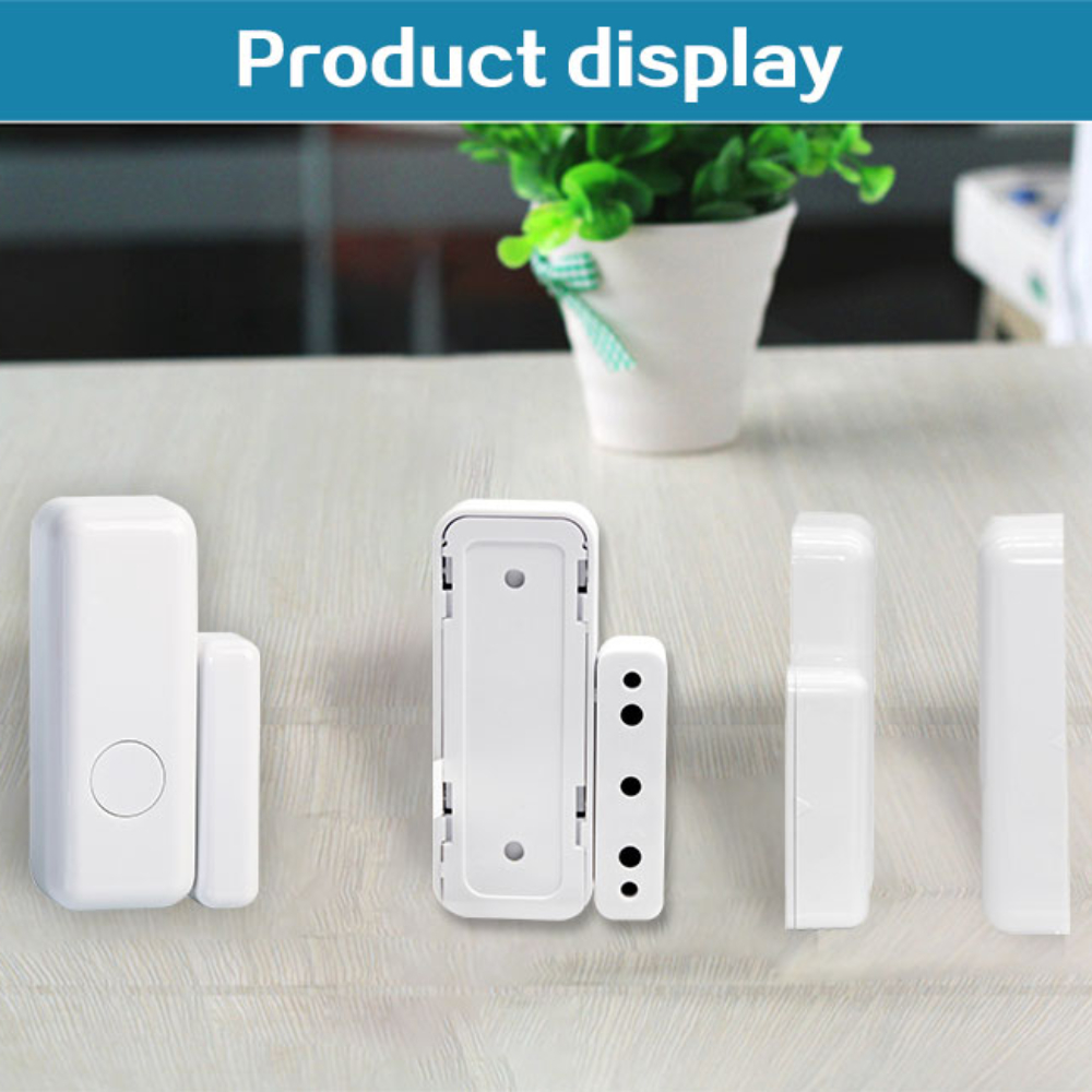 433mhz ワイヤレス窓ドア磁気警報センサードア検出器スマ - Window Alarm Sensor のレビューと価格
