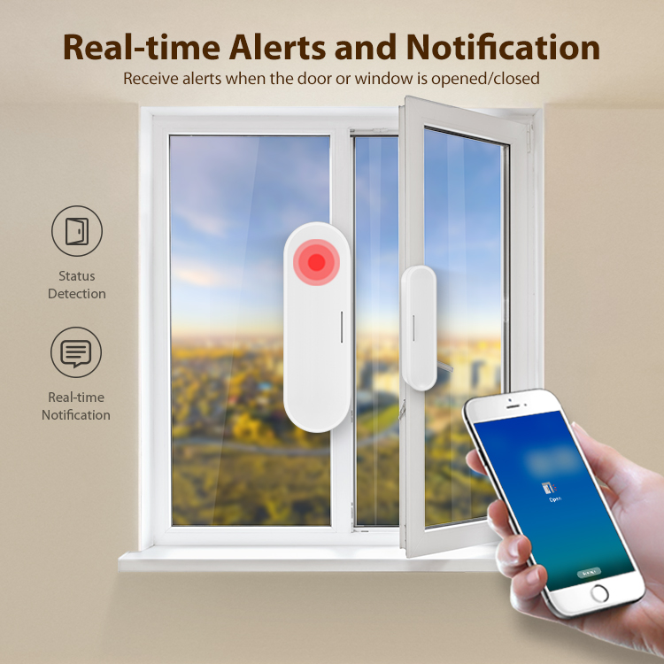 Tuya スマート ドア ウィンドウ センサー、ホーム セキ - Home Security Battery のレビューと価格