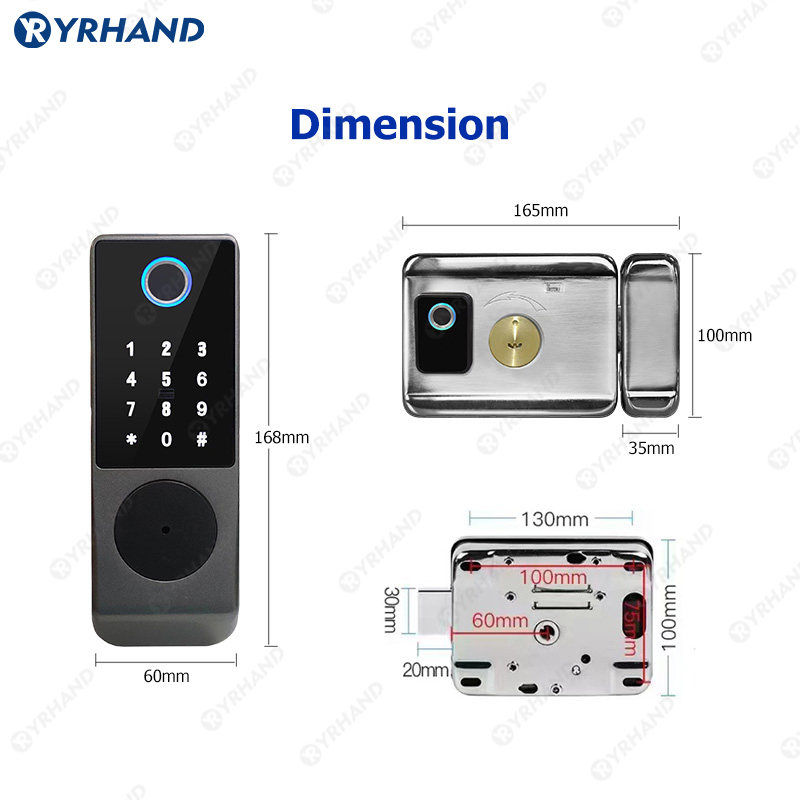 Tuya-コネクテッドカードロック,防水電子ドアロック,ダブ - Home Security Battery のレビューと価格