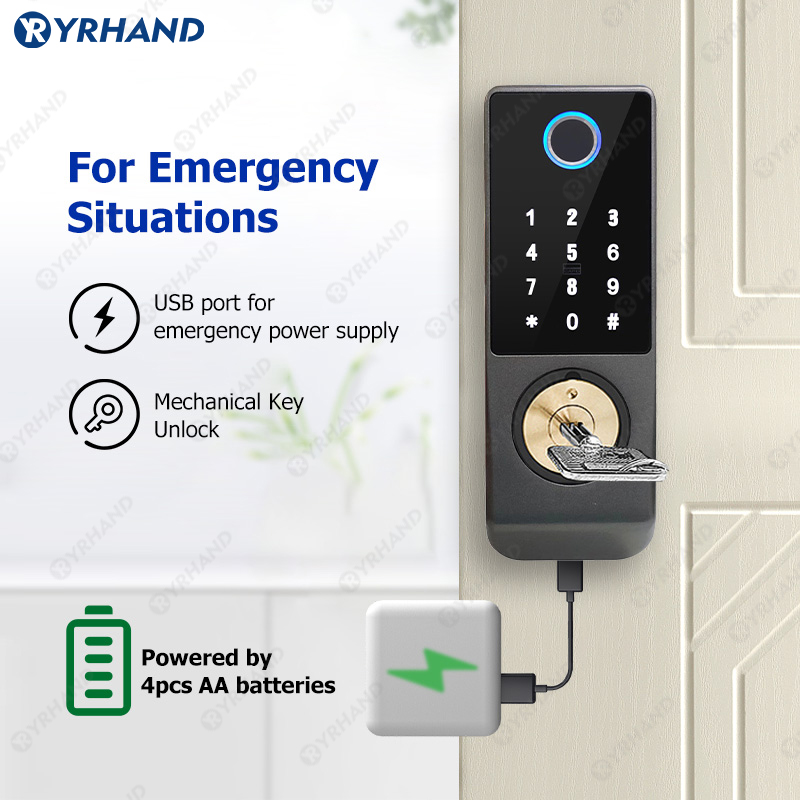 Tuya-コネクテッドカードロック,防水電子ドアロック,ダブ - Home Security Battery のレビューと価格